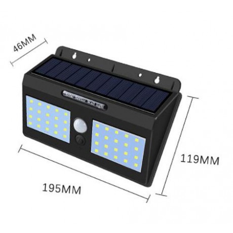 Güneş Enerjili 40 Led'li  Hareket Sensörlü Solar Aydınlatma Solar Lighting Orjinal Yeni Ürün 